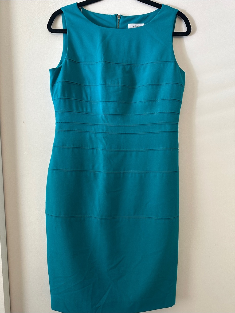Calvin Klein Blue Sheath Midi Dress for Cocktail